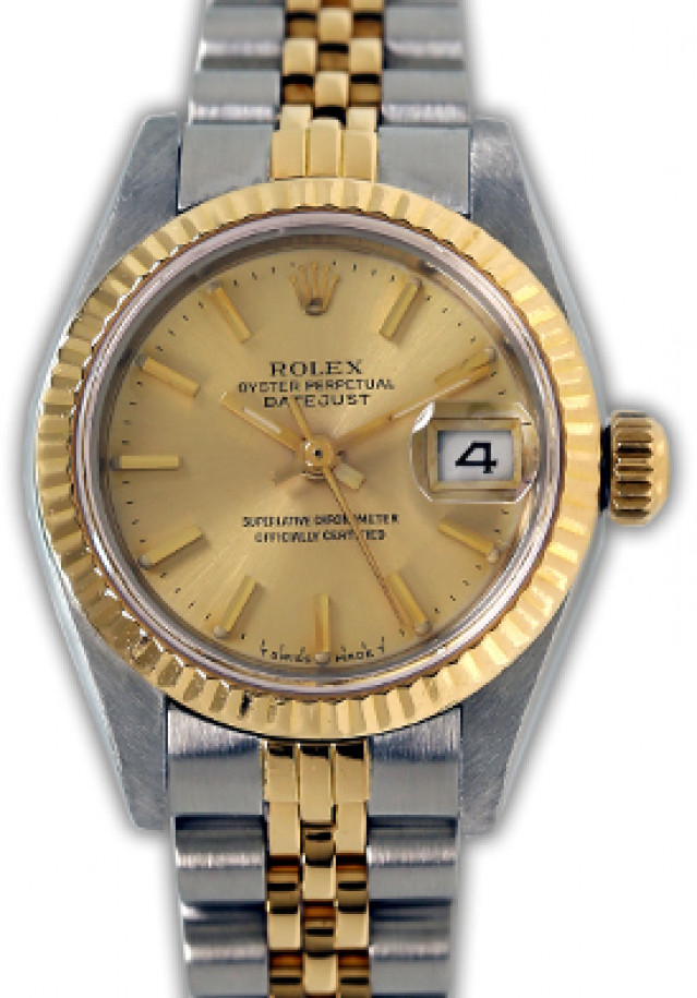 Pre-Owned Gold & Steel Rolex Datejust 69173 Year 1985