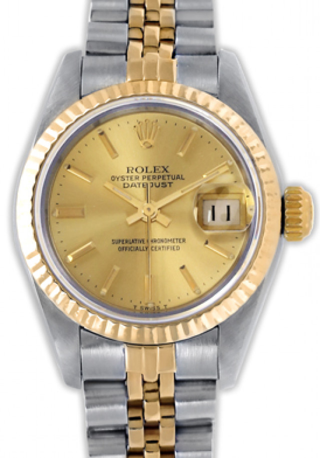 Pre-Owned Gold & Steel Rolex Datejust 69173 Year 1987