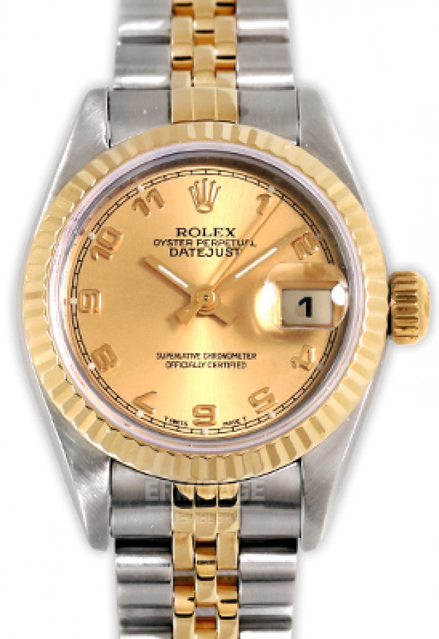 Rolex Datejust 69173 Gold & Steel with Champagne Dial & Roman Markers