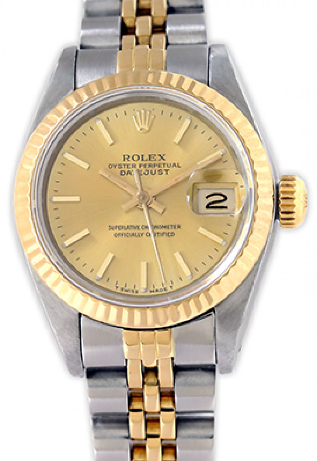 Pre-Owned Gold & Steel Rolex Datejust 69173 Year 1984