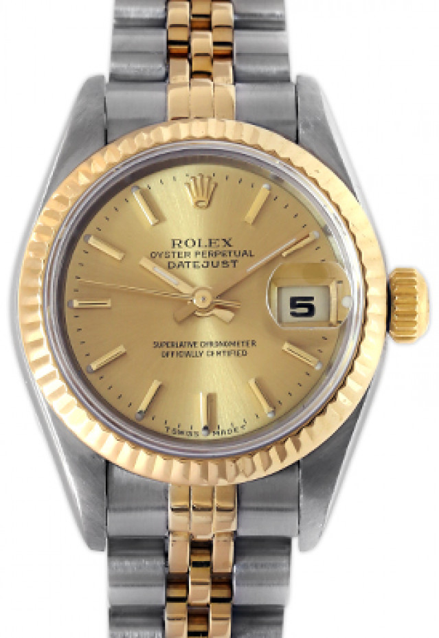 Pre-Owned Gold & Steel Rolex Datejust 69173 Year 1998