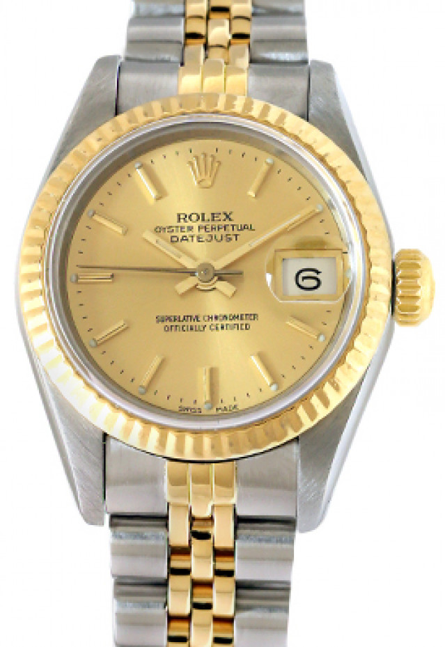 Pre-Owned Gold & Steel Rolex Datejust 69173 Year 1986