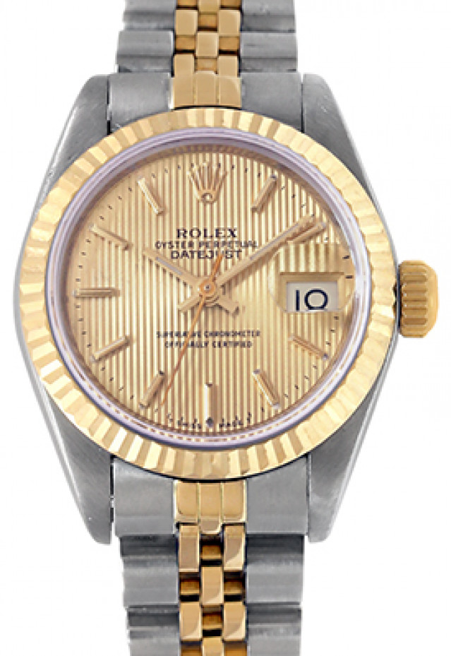 Tapestry Champagne Dial Rolex Datejust 69173