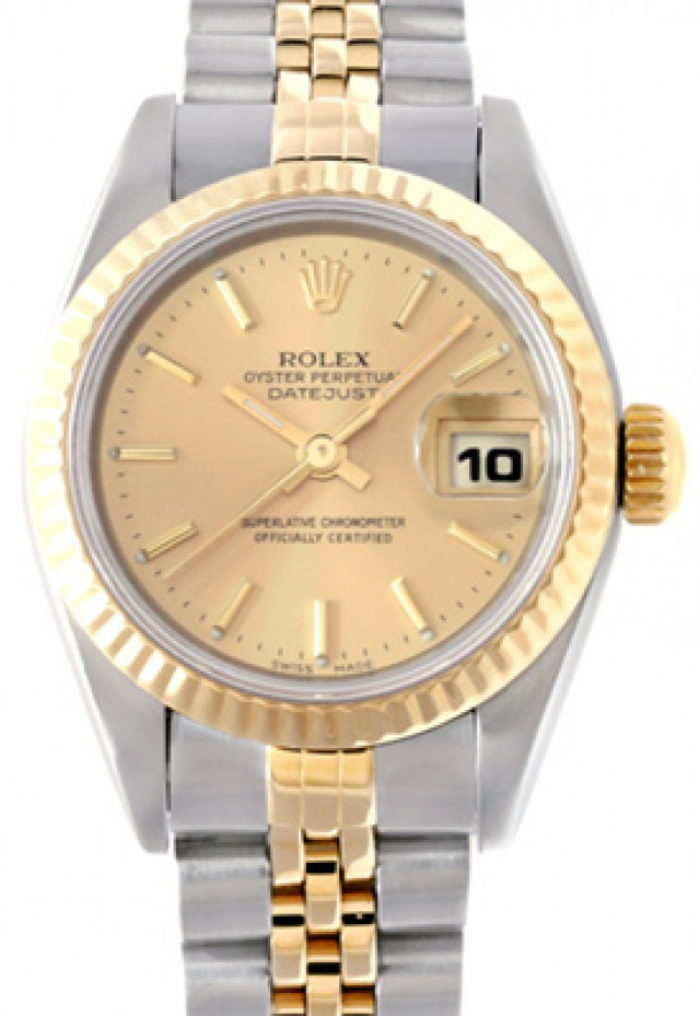 Used Rolex Datejust 69173 with Champagne Dial