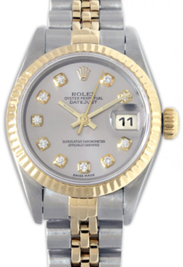 Ladies Rolex Datejust 69173 with Steel Dial