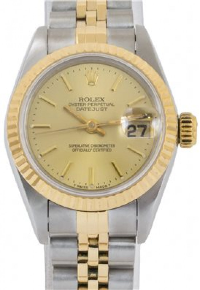 Used Rolex Datejust 69173 Oyster Gold & Steel 26 mm