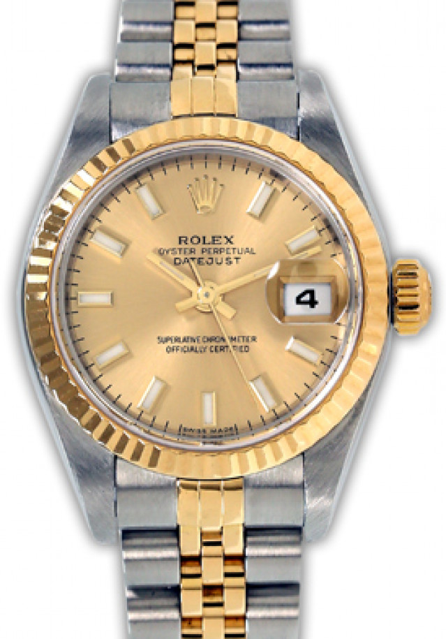 Rolex Datejust 79173 Gold & Steel With Champagne Dial