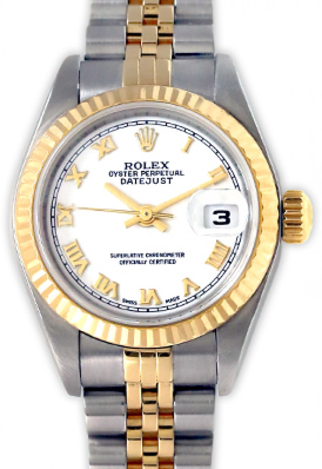 Rolex Datejust 79173 Gold & Steel White Pre-Owned