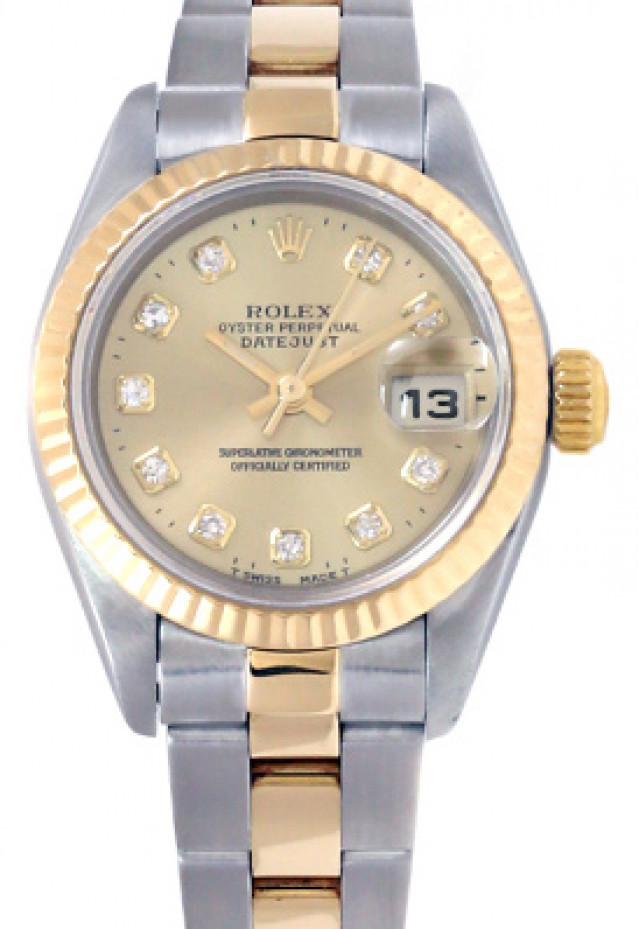 Pre-Owned Rolex Datejust 79173 with Champagne Dial