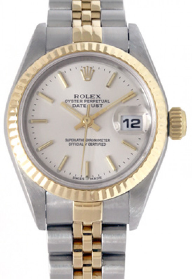 Rolex 79173 Yellow Gold & Steel on Jubilee, Fluted Bezel Steel with Gold Index