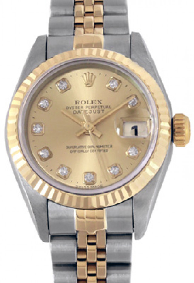 Ladies Rolex Datejust 79173 with Champagne Dial