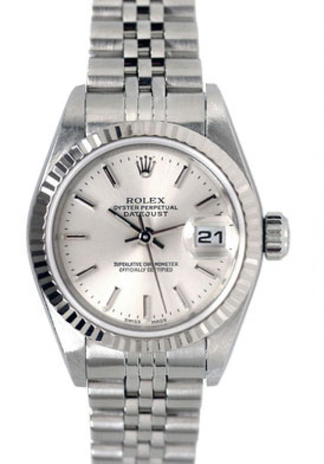 Rolex 79174 White Gold & Steel on Jubilee Rhodium with Silver Index