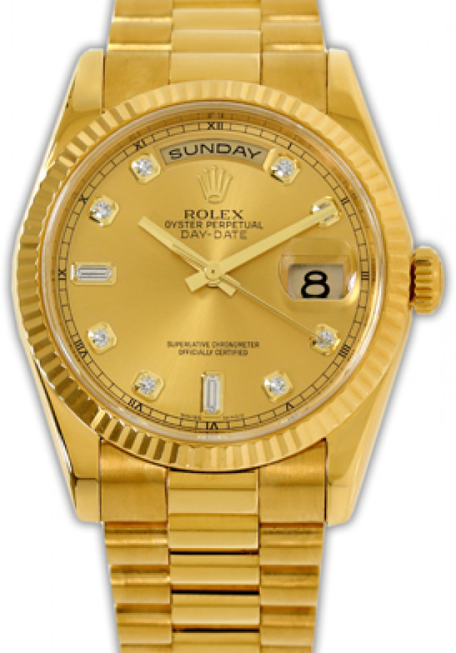 Champagne Diamond Dial Rolex Day-Date 118238