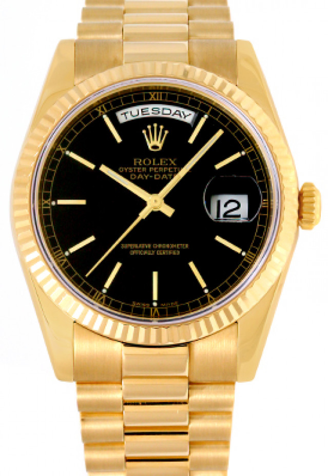 Rolex Day-Date 118238 Gold Black 4565