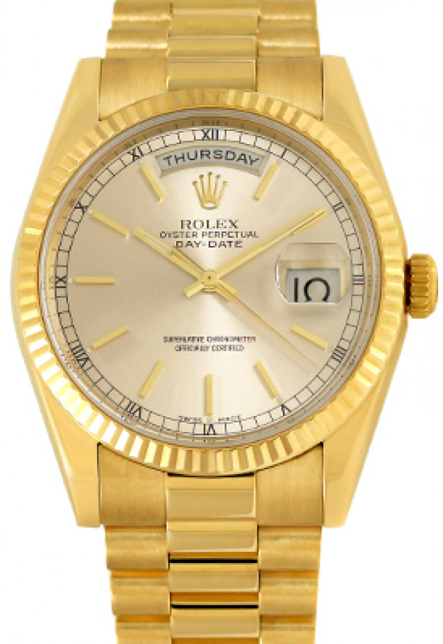 Rolex Day-Date 118238 Gold Silver 4508
