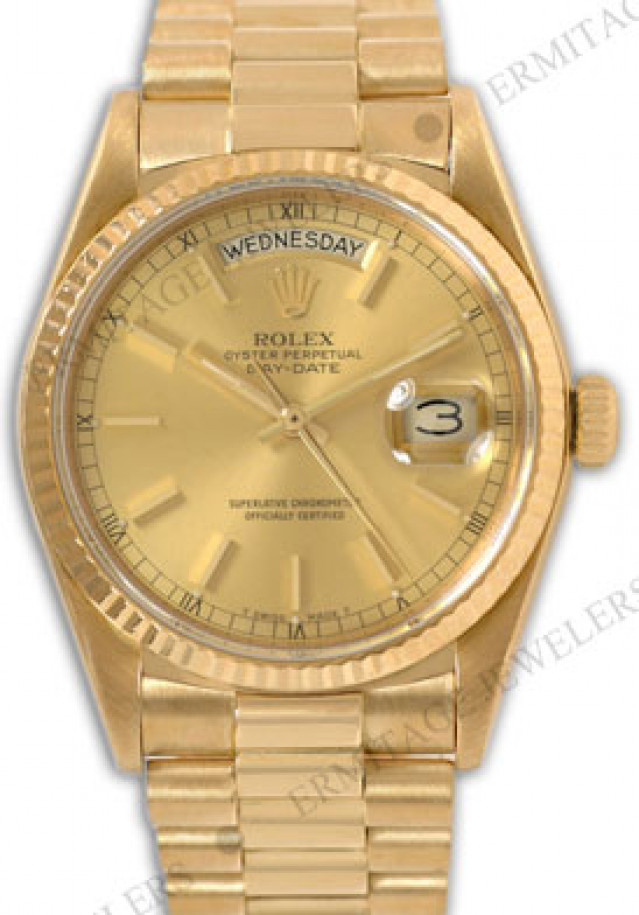 Rolex Day-Date 18038 Gold Champagne 1986