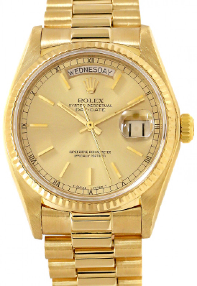 Rolex Day-Date 18038 Gold Champagne 1981