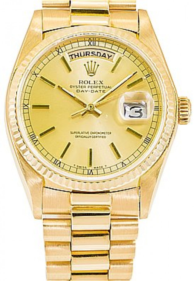 Rolex Day-Date 18038 36 mm with Champagne Dial