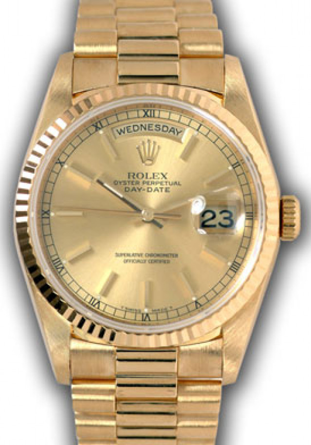 President Rolex Day-Date 18238 Gold Champagne 1999