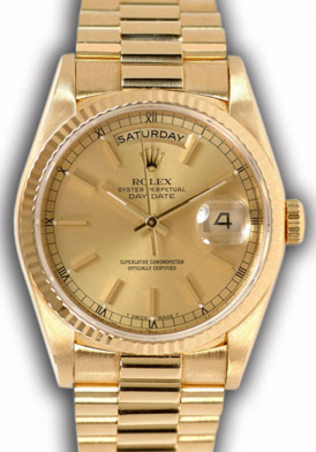 President Rolex Day-Date 18238 Gold Champagne 1991