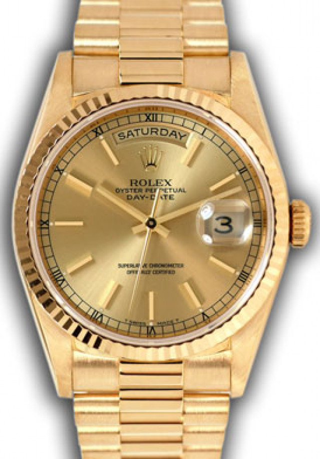 Rolex Day-Date 18238 Gold Champagne 1997