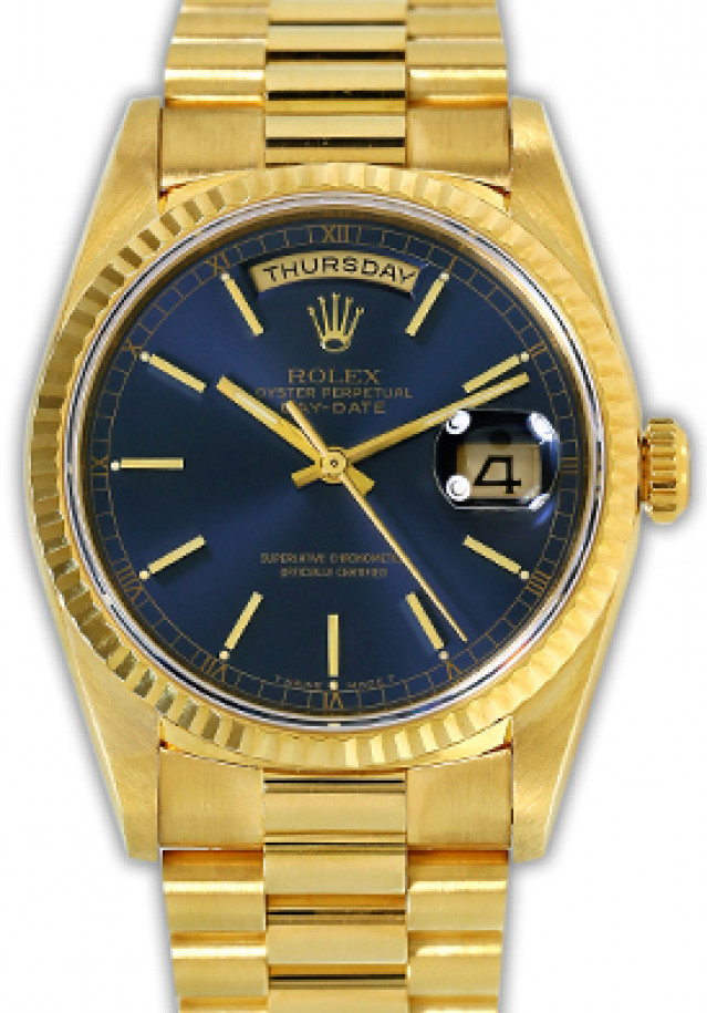Rolex Day-Date 18238 Gold Blue 3510WR