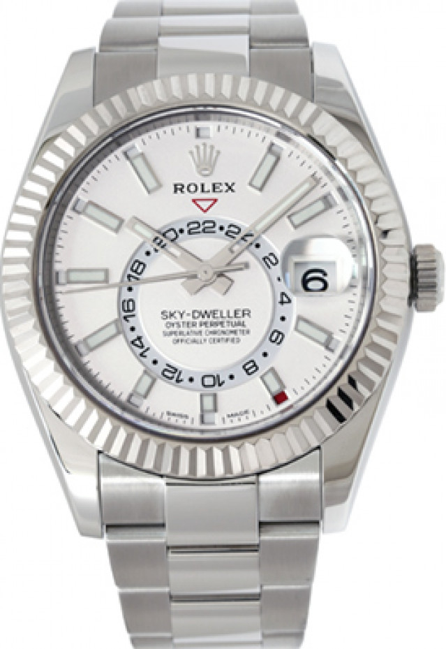 Rolex 326934 White Gold & Steel on Oyster Silver with Luminous Index