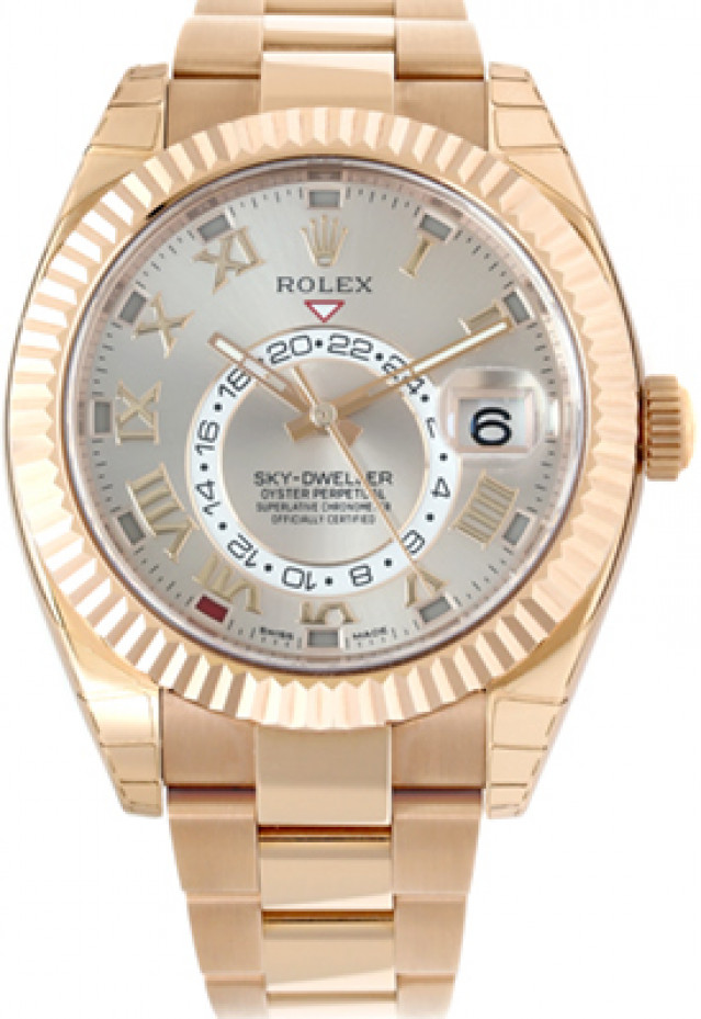 Rose Gold on Oyster Rolex Sky-Dweller 326935 42 mm