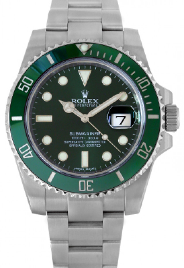 2015 Rolex Submariner 116610LV Green