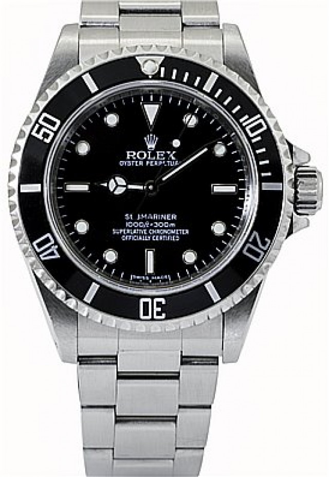 2008 Rolex Submariner No Date Ref. 14060 4 Lines Dial