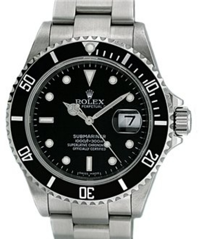 Pre-Owned Rolex Submariner 16610 T Steel Year 2008