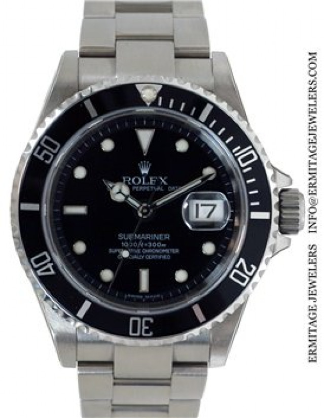 Pre-Owned Rolex Submariner 16610 T Steel Year 2010