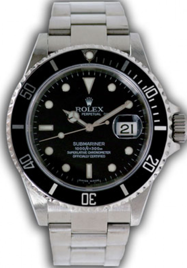 Steel Rolex Submariner 16610 T Year 2007