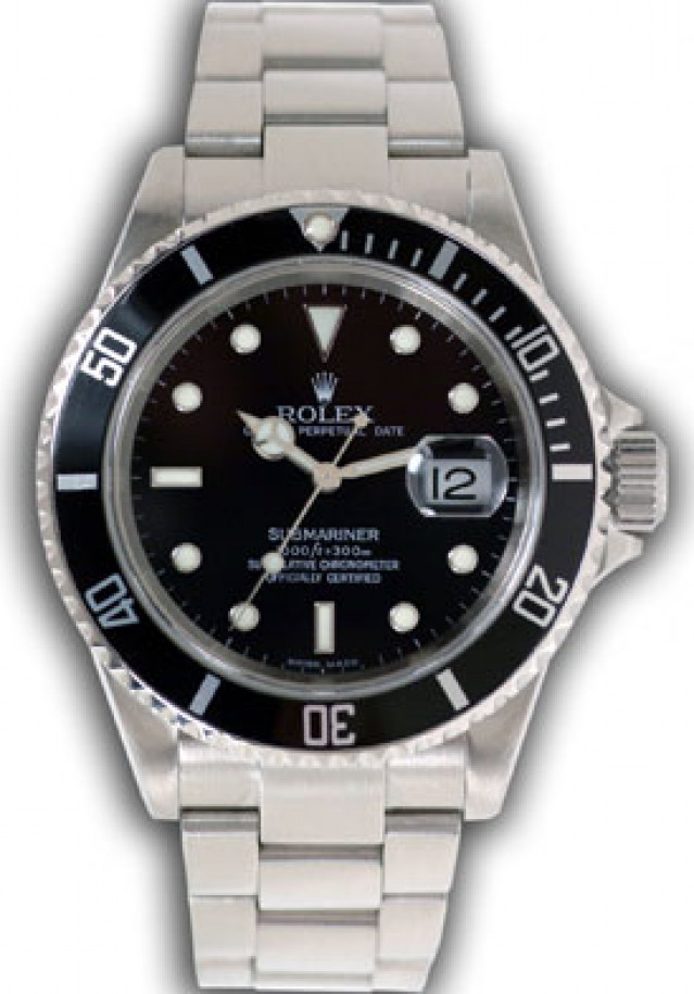Pre-Owned Rolex Submariner 16610 T Year 2004