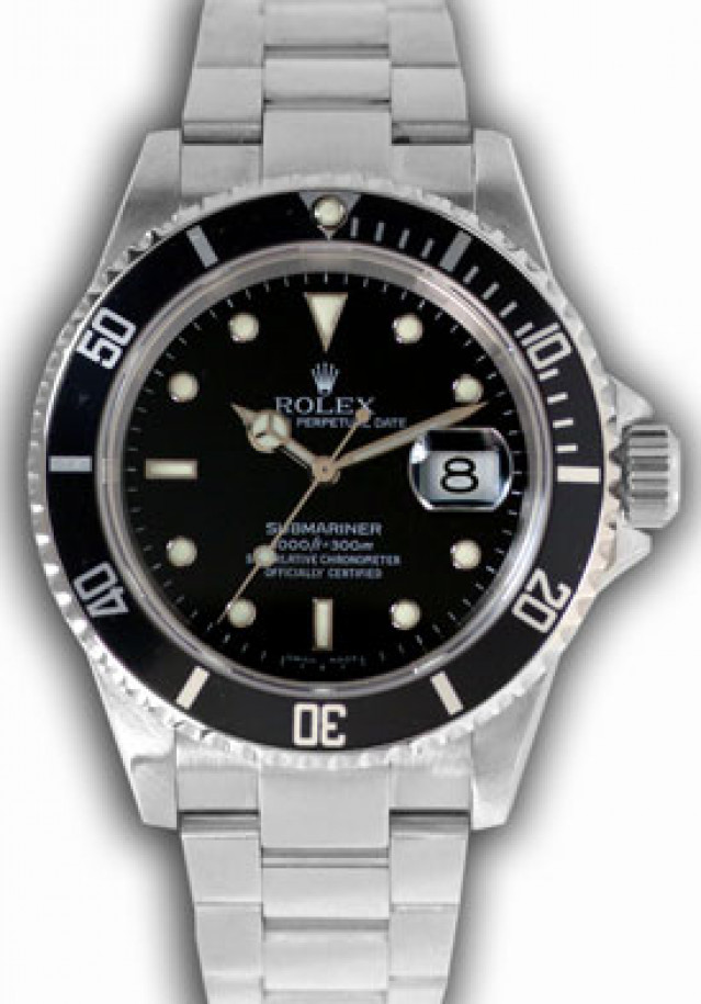 Used Rolex Submariner 16613 T Steel Black Oyster