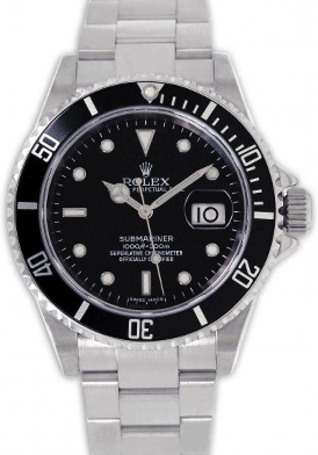 Pre-Owned Steel Rolex Submariner 16610 T Year 2008