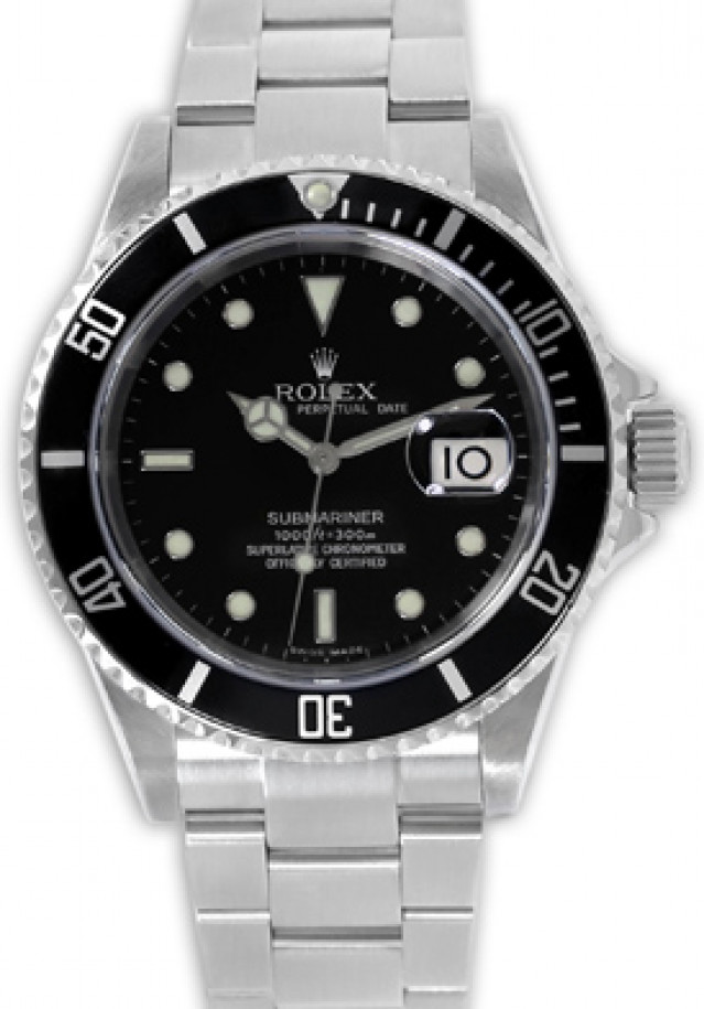 Pre-Owned Steel Rolex Submariner 16610 T Year 2010