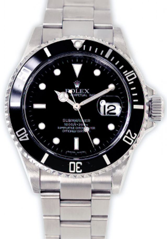 Used Rolex Submariner 16610 Black 2010