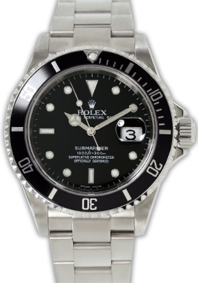 Pre-Owned Steel Rolex Submariner 16610 T Year 2004