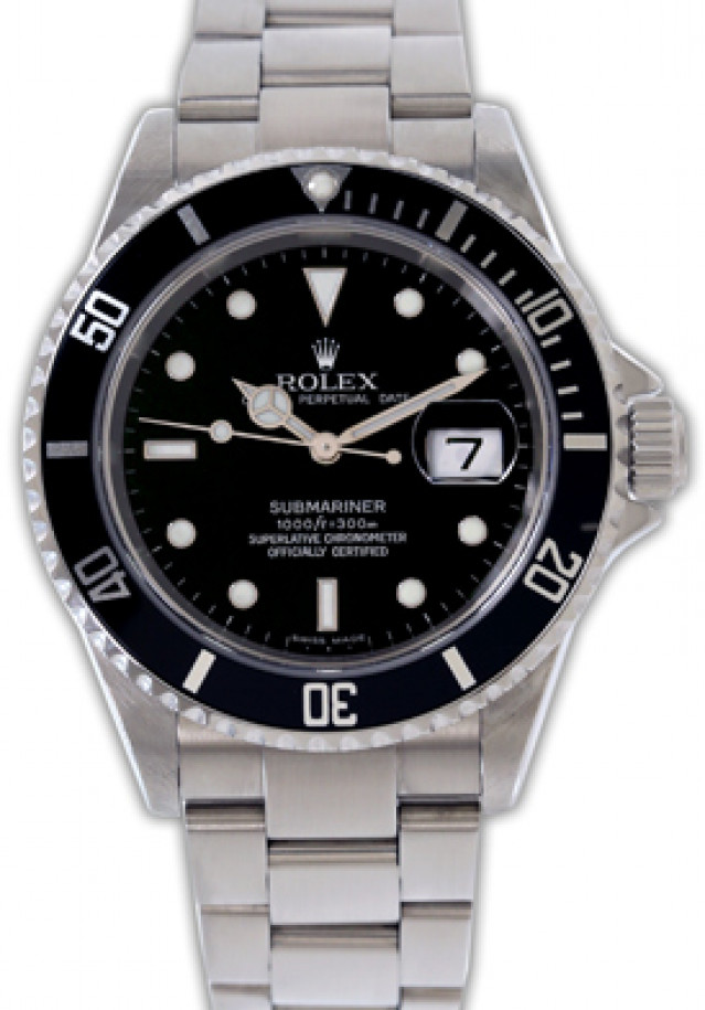 Pre-Owned Steel Rolex Submariner 16610 T Year 2009