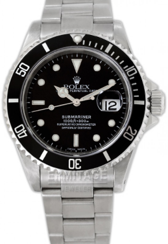 Rolex Submariner 16610 Black 3948
