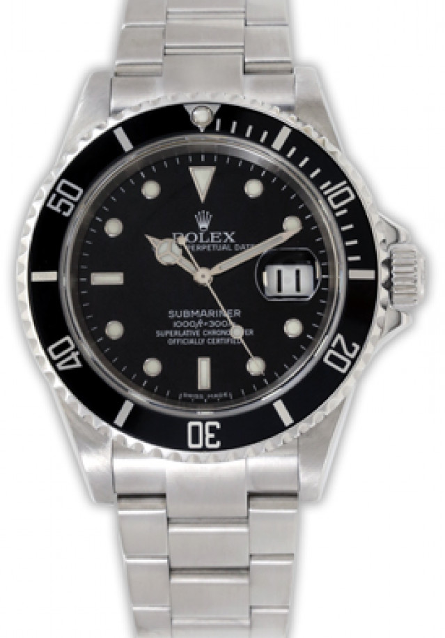 Pre-Owned Steel Rolex Submariner 16610 T Year 2007
