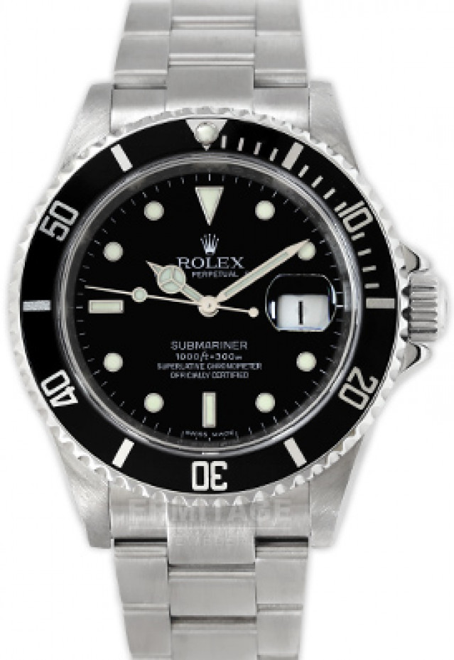 Used Rolex Submariner 16610T Stainless Steel