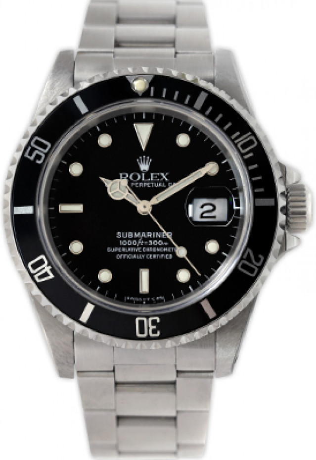 Rolex Submariner 16610 Tritium Steel 1990