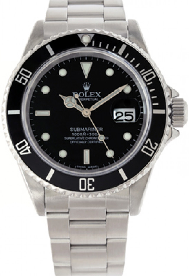 Prices for: Steel on Oyster Rolex Submariner 16610 40 mm