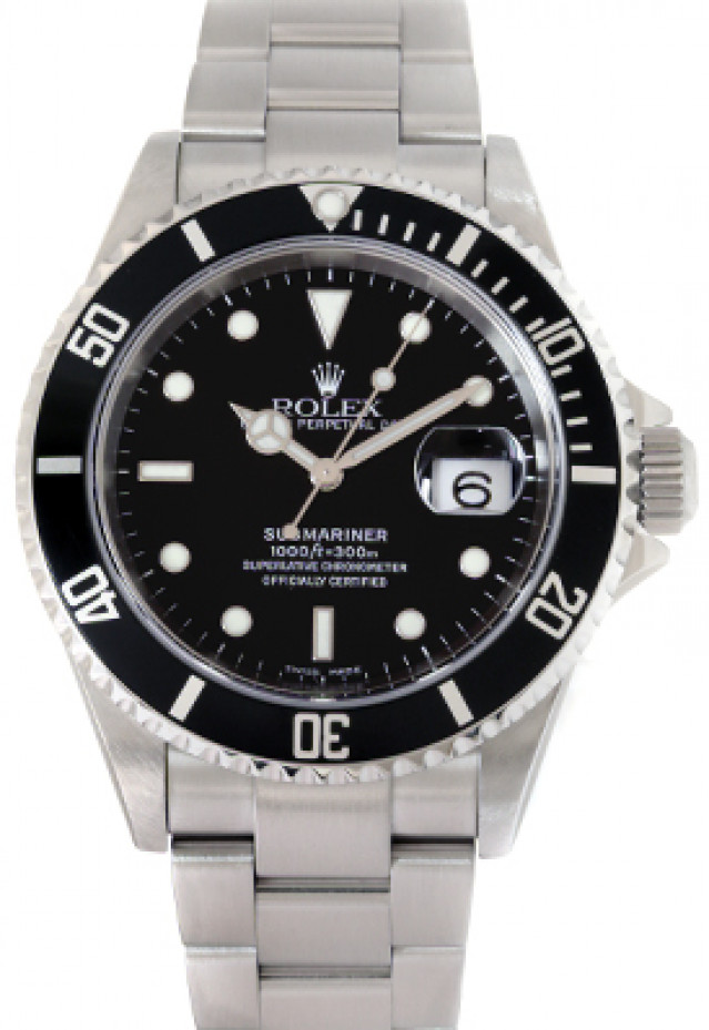 Prevously Owned Rolex Submariner 16610 40 mm