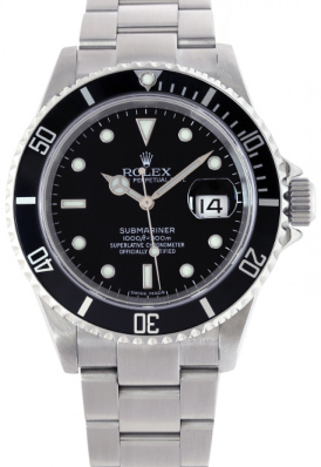 Discover Stainless Steel Rolex Submariner 16610 40 mm