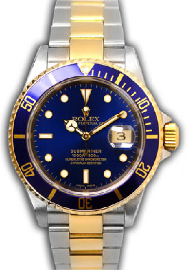 Rolex Submariner 16613 Gold & Steel Blue 2006