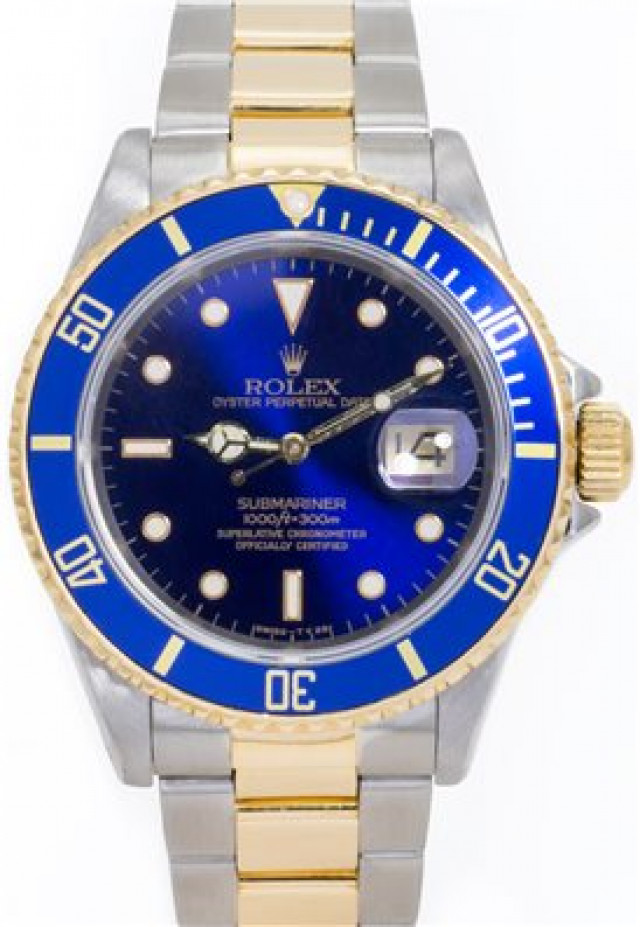 Used Rolex Submariner 16613 Oyster Gold & Steel 40 mm