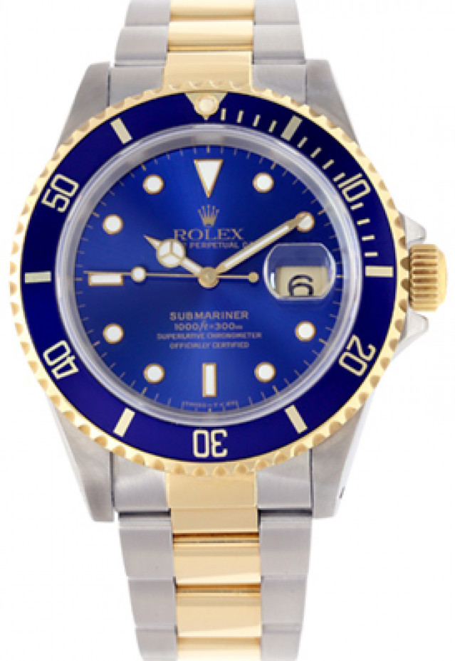 Rolex Submariner 16613 40 mm with Blue Dial